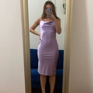 Size small purple satin dress